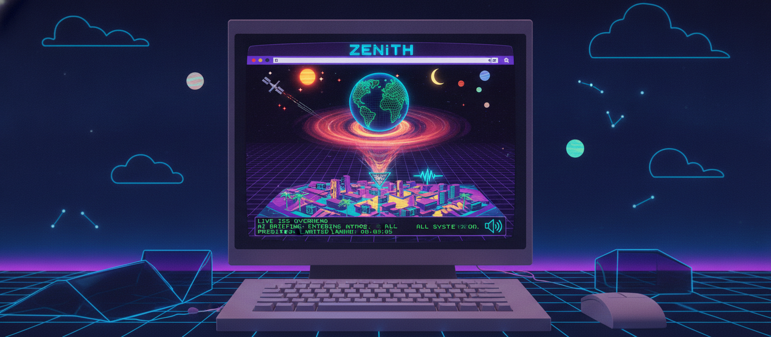 Zenith: the real sky above you, right now — cover image